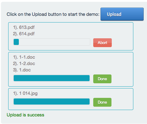 jQuery Multipel File Upload Demo