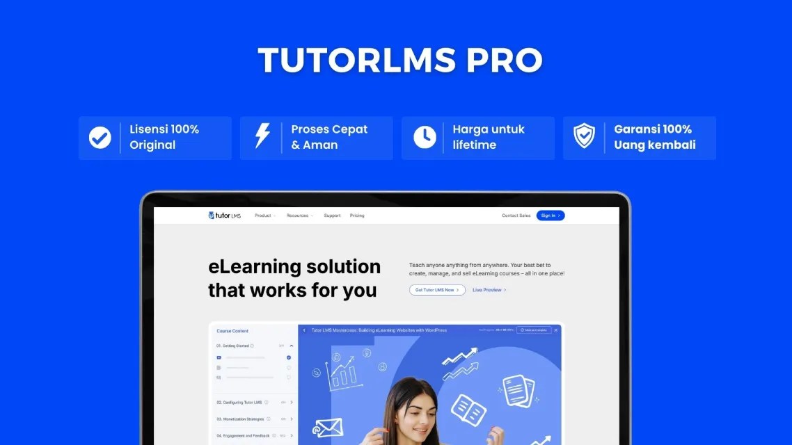 Jasa Setup Website Dengan Plugin TutorLMS Pro