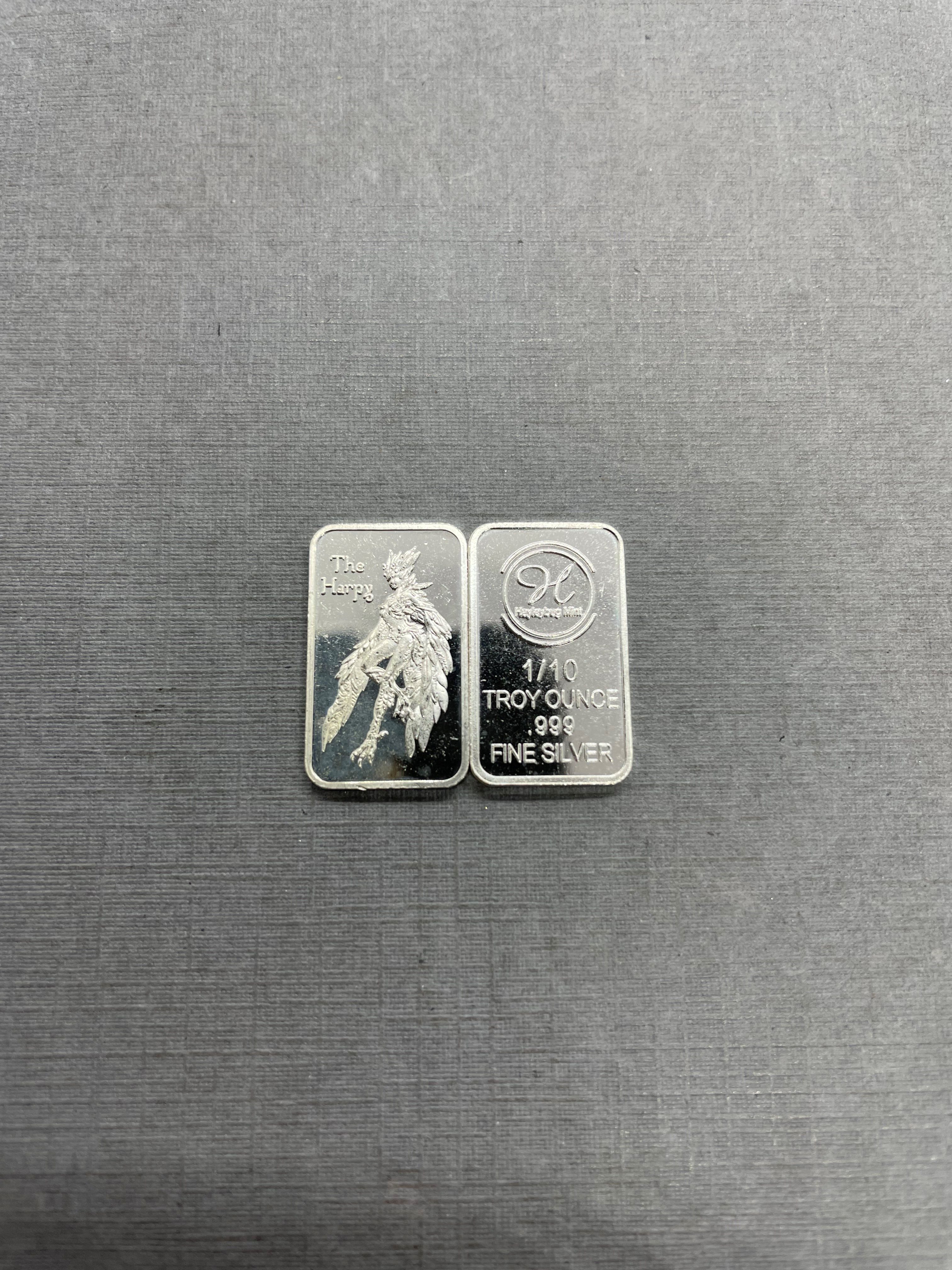 1/10th Ozt .999 Fine Silver The Harpy 1000 Mintage – Hayleybug Mint