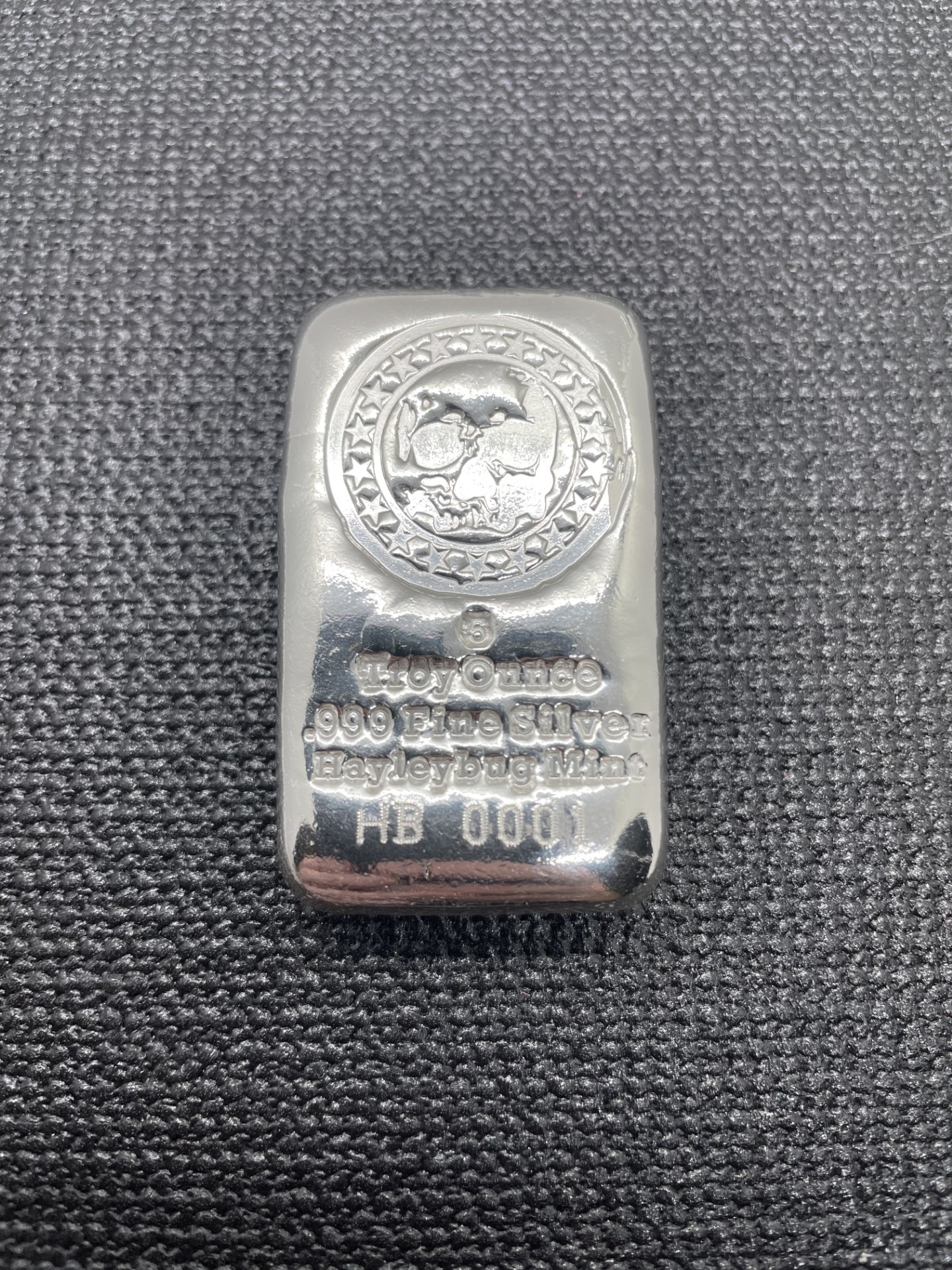 5 ozt .999 Fine Silver Skull and Stars Stamped Bar – Hayleybug Mint