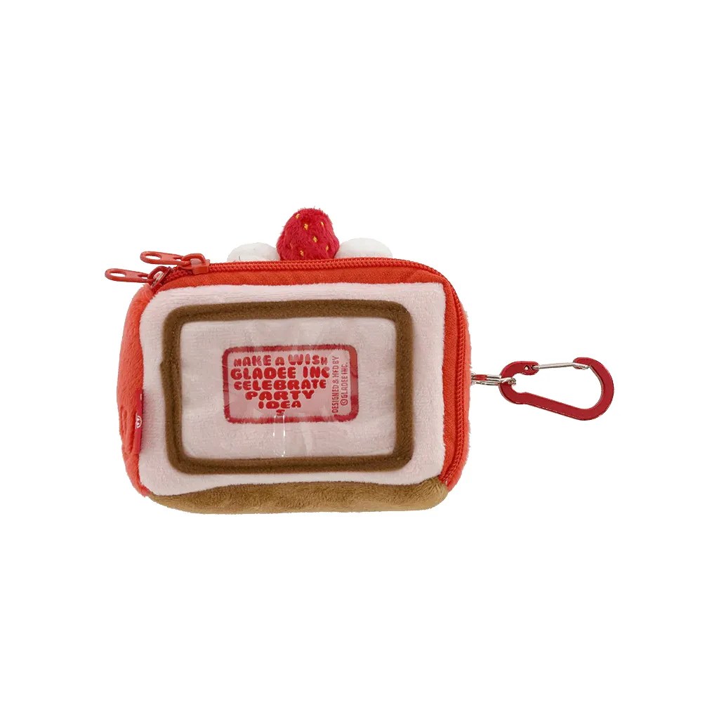 029 Gladee Card Holder Pouch with Zipper Strawberry Shortcake 02