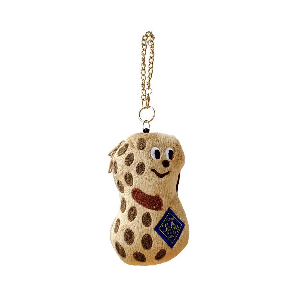 062 Gladee Card Holder Pouch with Zipper Peanuts 01