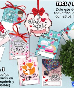 TAGS PARA EL DÍA DEL AMOR Y LA AMISTAD Set No. 1