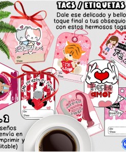 TAGS PARA EL DÍA DEL AMOR Y LA AMISTAD Set No. 2