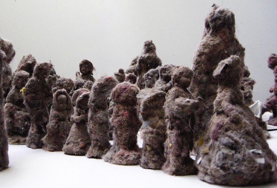 Ask Freud, 2018: dust, ceramic, plaster