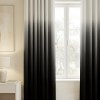 Gradient Curtains dip dye solid black