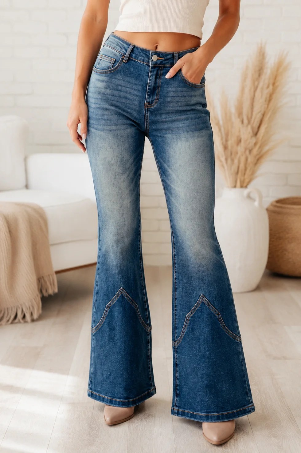 Blue Flare Jeans