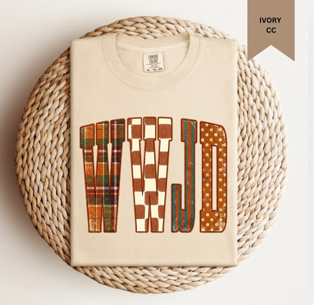 Multiprint WWJD Tee graphic tee