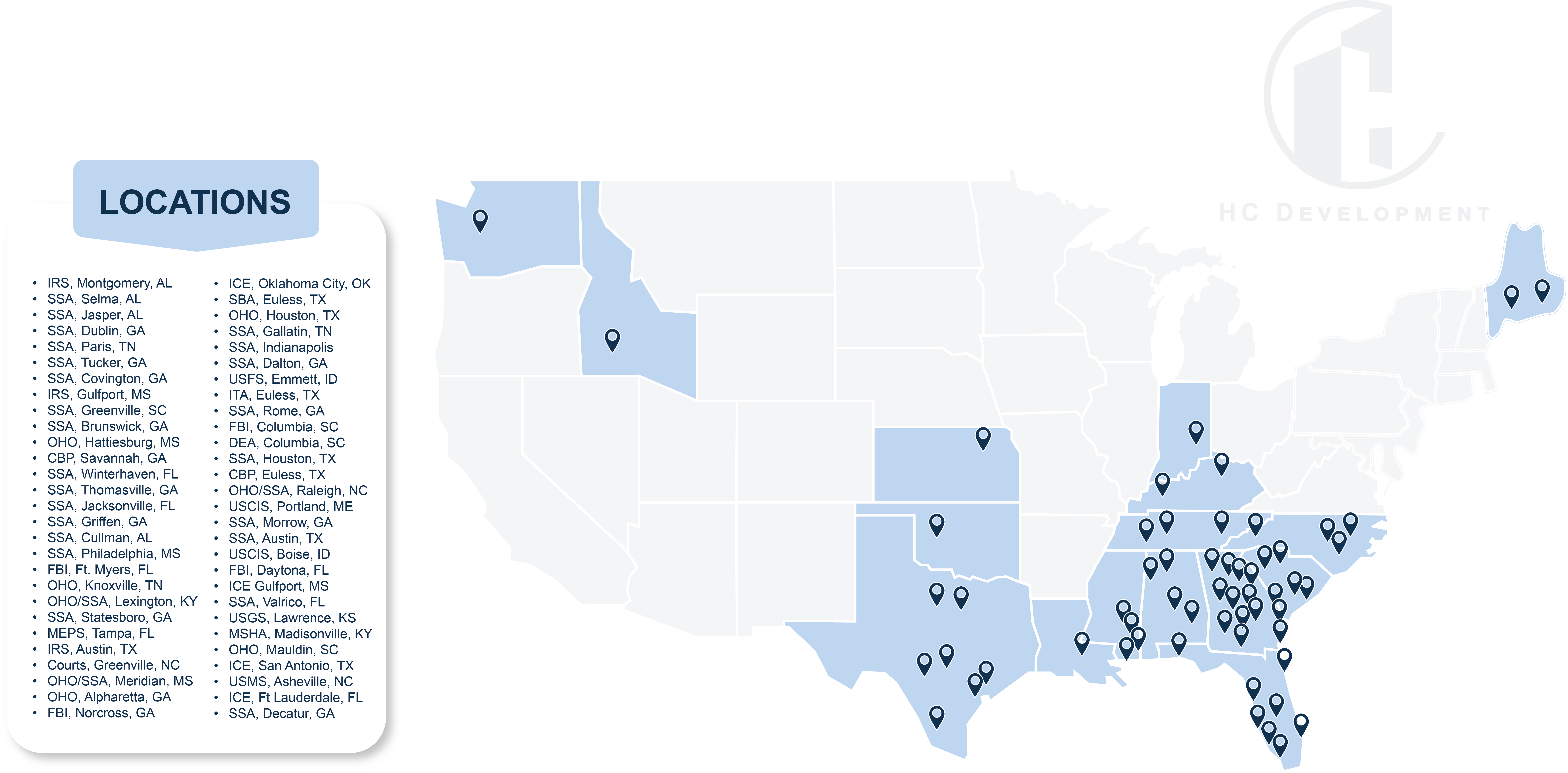 Our projects across the United States