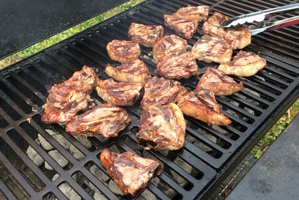 grilled lamb meat