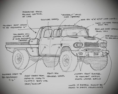 Custom mikeroweWORKS Foundation 1962 Dodge Power Wagon. (Barrett-Jackson).