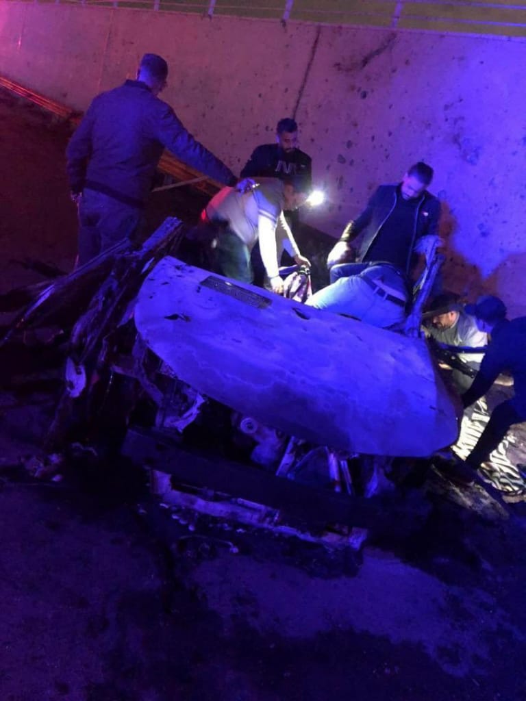 מכוניתו של קאסם סולימאני שחוסל על ידי ארה"ב