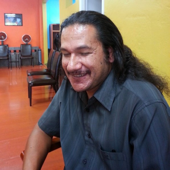 Before shot of man's hair