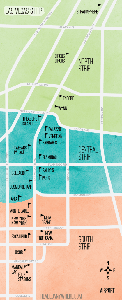 Las Vegas Strip Map