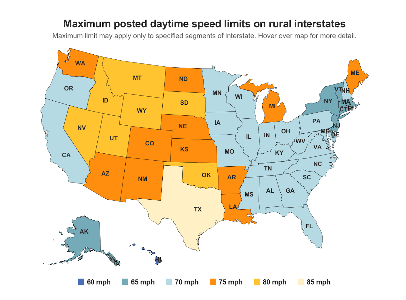 Americans Say They Re Ready To Be Slowed Down Headlight News Max Speed Limit Map 