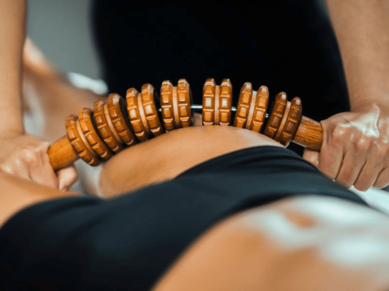 Wood therapy body massage treatment at Head to Heel Haven
