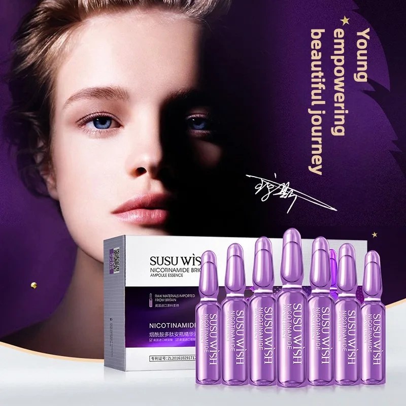 28pcs/set Niacinamide Peptide Ampoule Serum Anti-Aging Shrink Pores Firming Skin Deep Moisturizing Facial Skin Care Essence