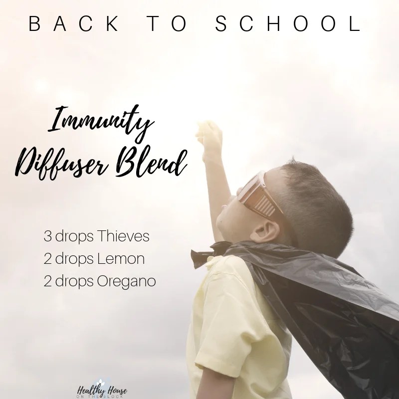 immunity diffuser blend with thieves lemon and oregano
