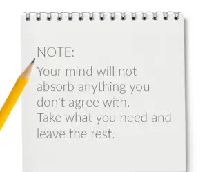note take what you need and leave the rest 300
