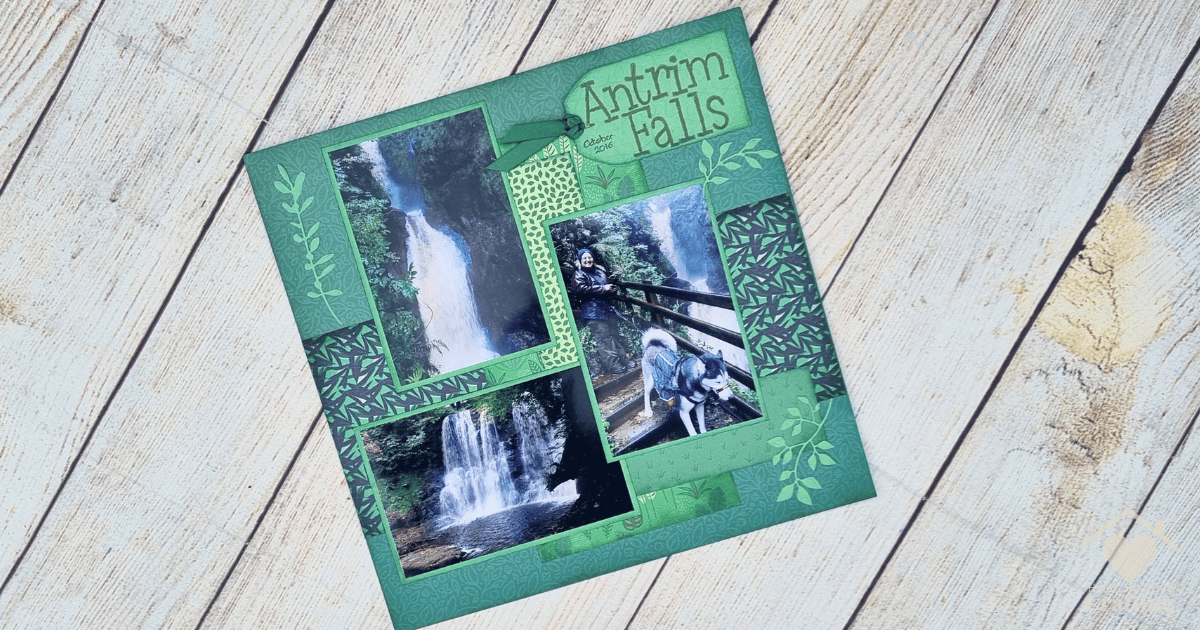 How to Make a Nature Inspired Scrapbook Page