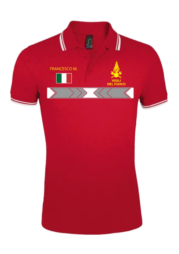 Polo bordino colorato VVF Abbigliamento e accessori per