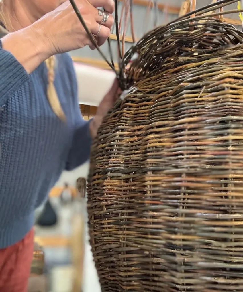 Weaving a Willow Basket