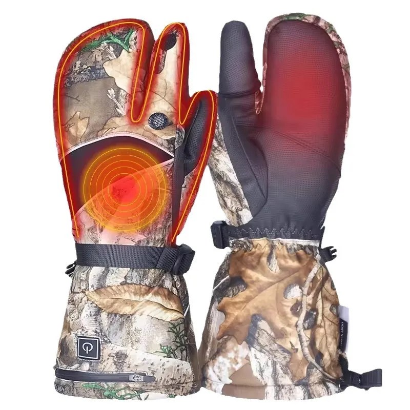 Rechargeable Heated Hunting Mittens