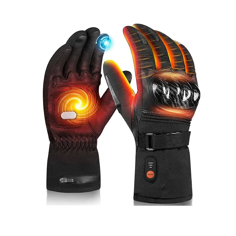 rechargeable heated motorcycle gloves