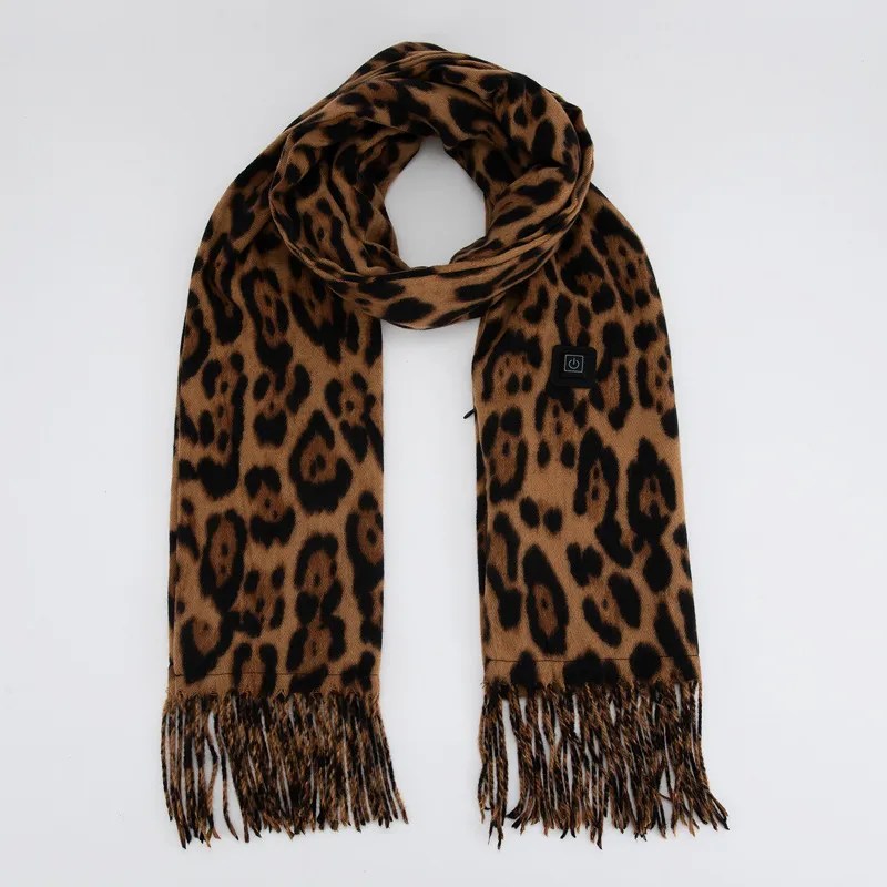 Leopard Rechargeable Heated Scarf