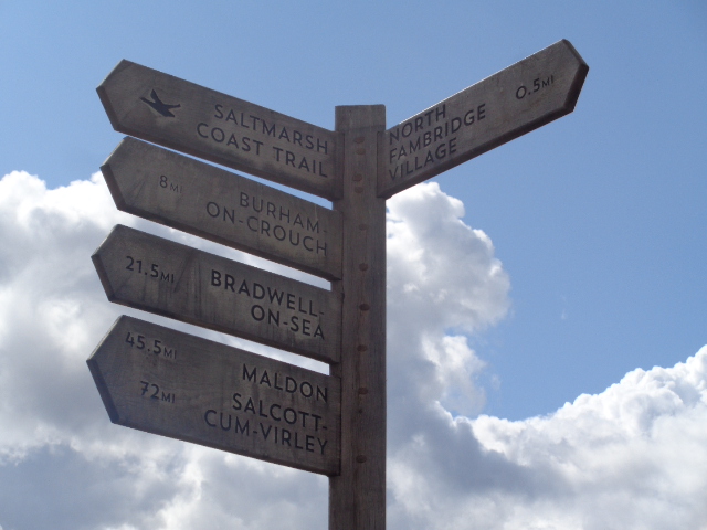 Footpath signs Dengie Hundred