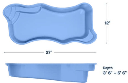 Latham Fiberglass Pool Model Cape Cod 12