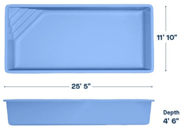 Latham Fiberglass Pool Model Delray