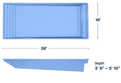 Latham Fiberglass Pool Model Kingston