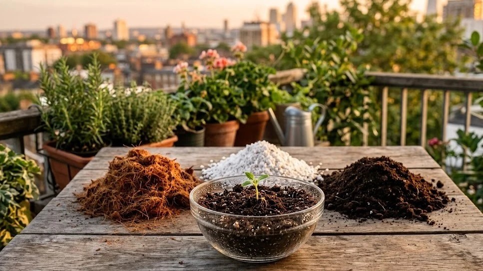 BEST SOIL MIX FOR BALCONY CONTAINER GARDENING