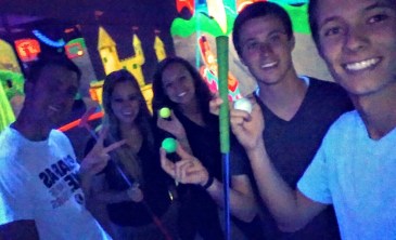 Group black-light shot