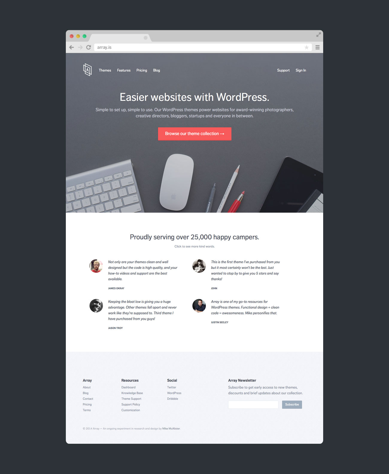Array Website by Array