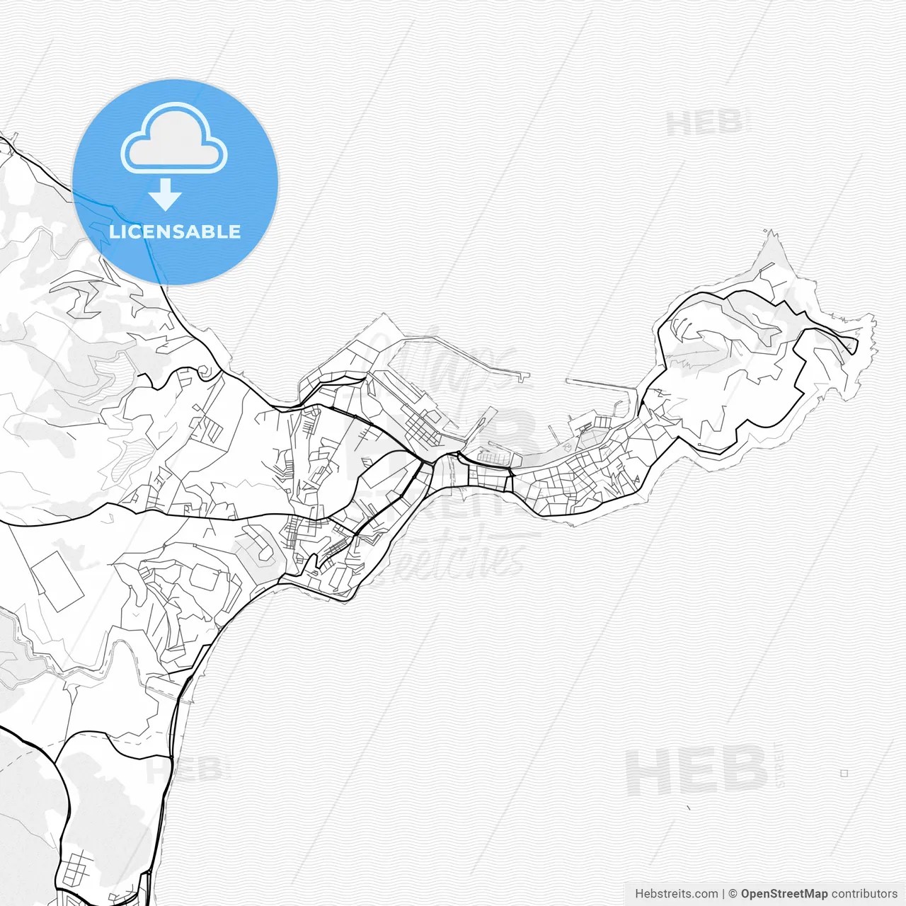 Vector Pdf Map Of Ceuta Spain Hebstreits