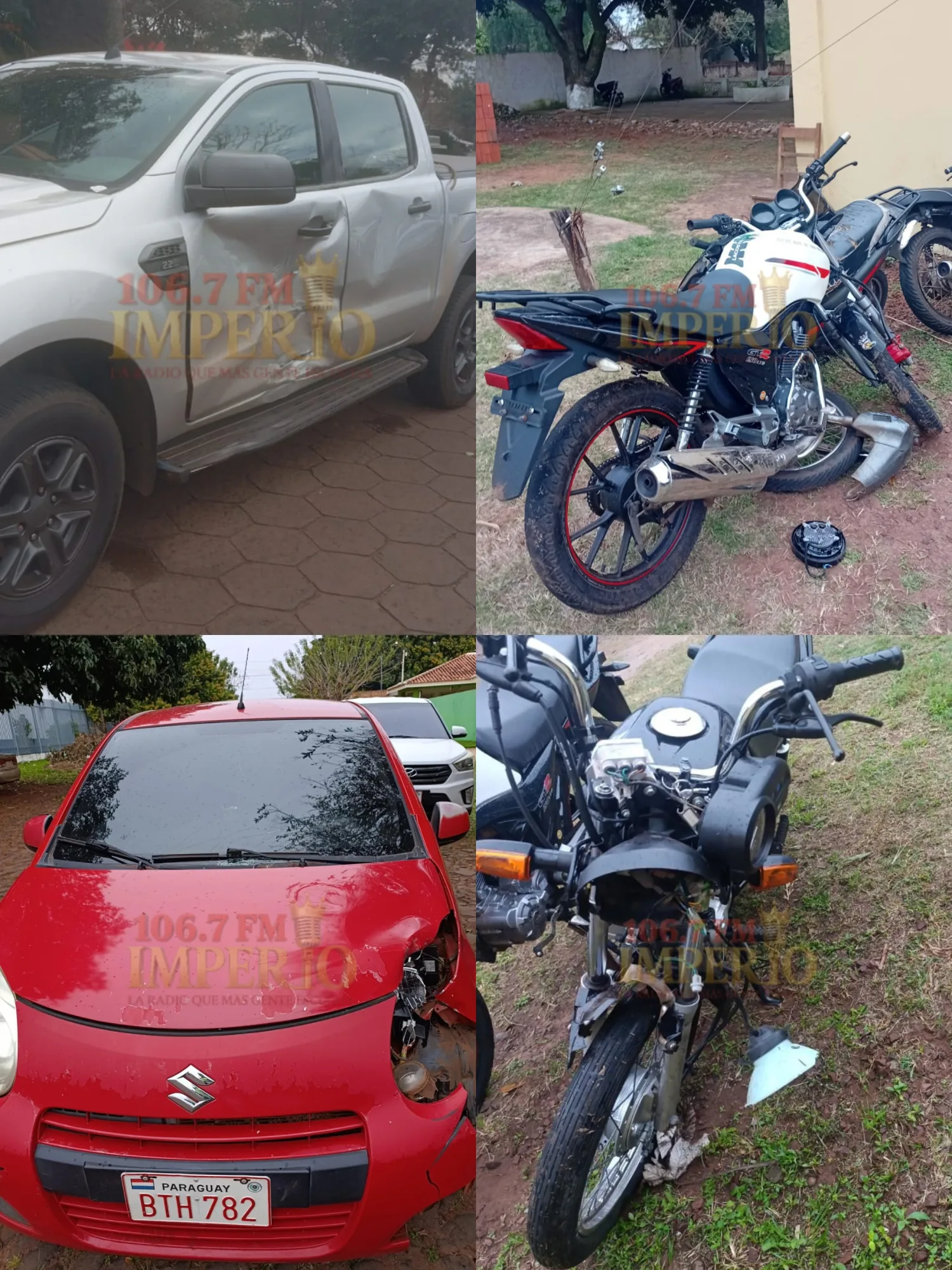 Dos accidentes de tránsito dejan heridos: un menor con fractura y un motociclista con traumatismo de cráneo grave