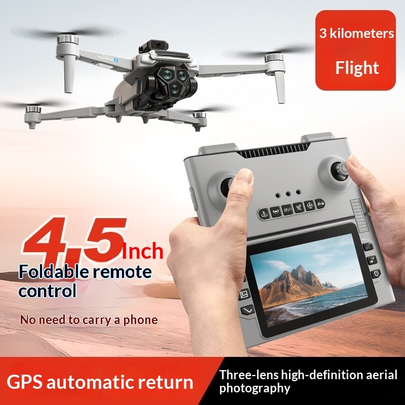 Foldable Large-Screen Drone With GPS Positioning And Return-to-Home Function Hover Image