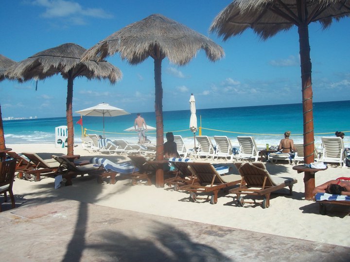 En el hotel en Cancún