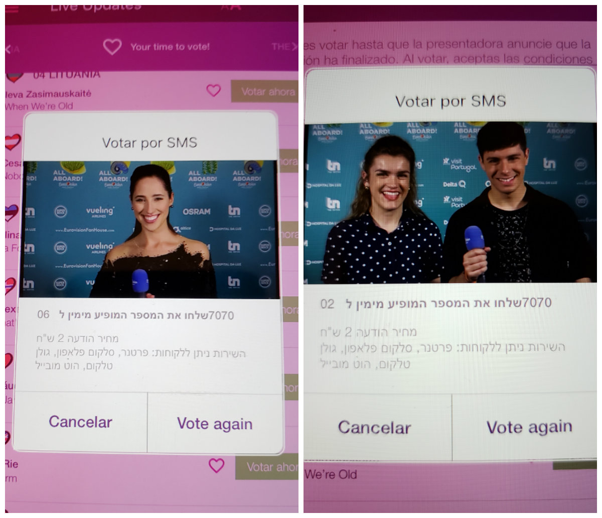 Votos Eurovision 2018
