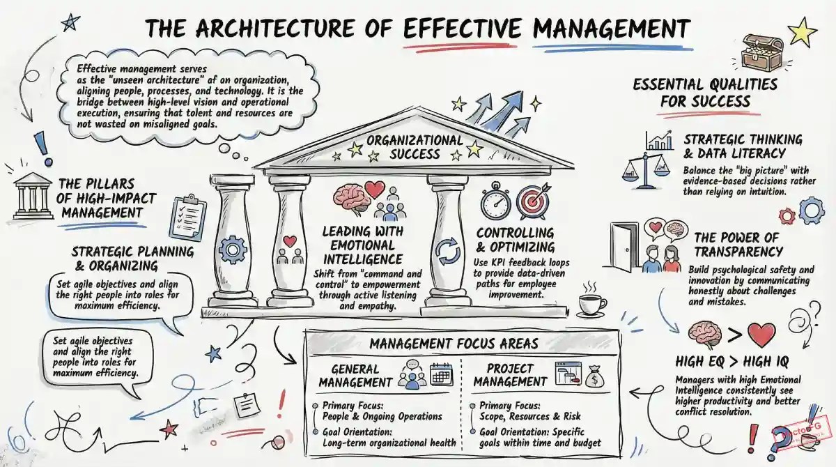 Guide to Mastering Effective Management Infographic