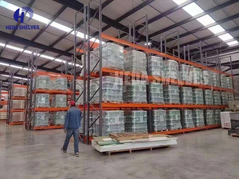 double deep racking with handle track