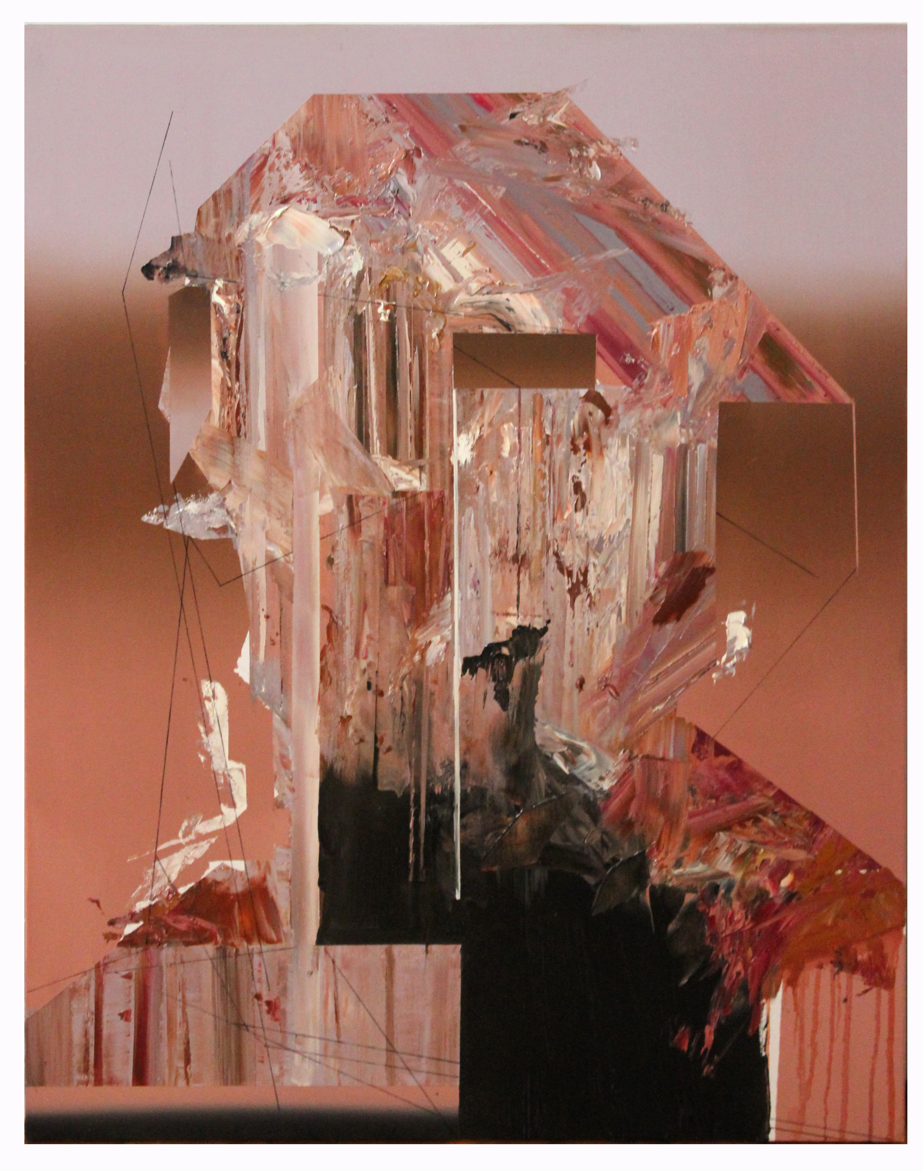 Portrait sans être 2. 2017, huile sur toile, 122 x 91 cm