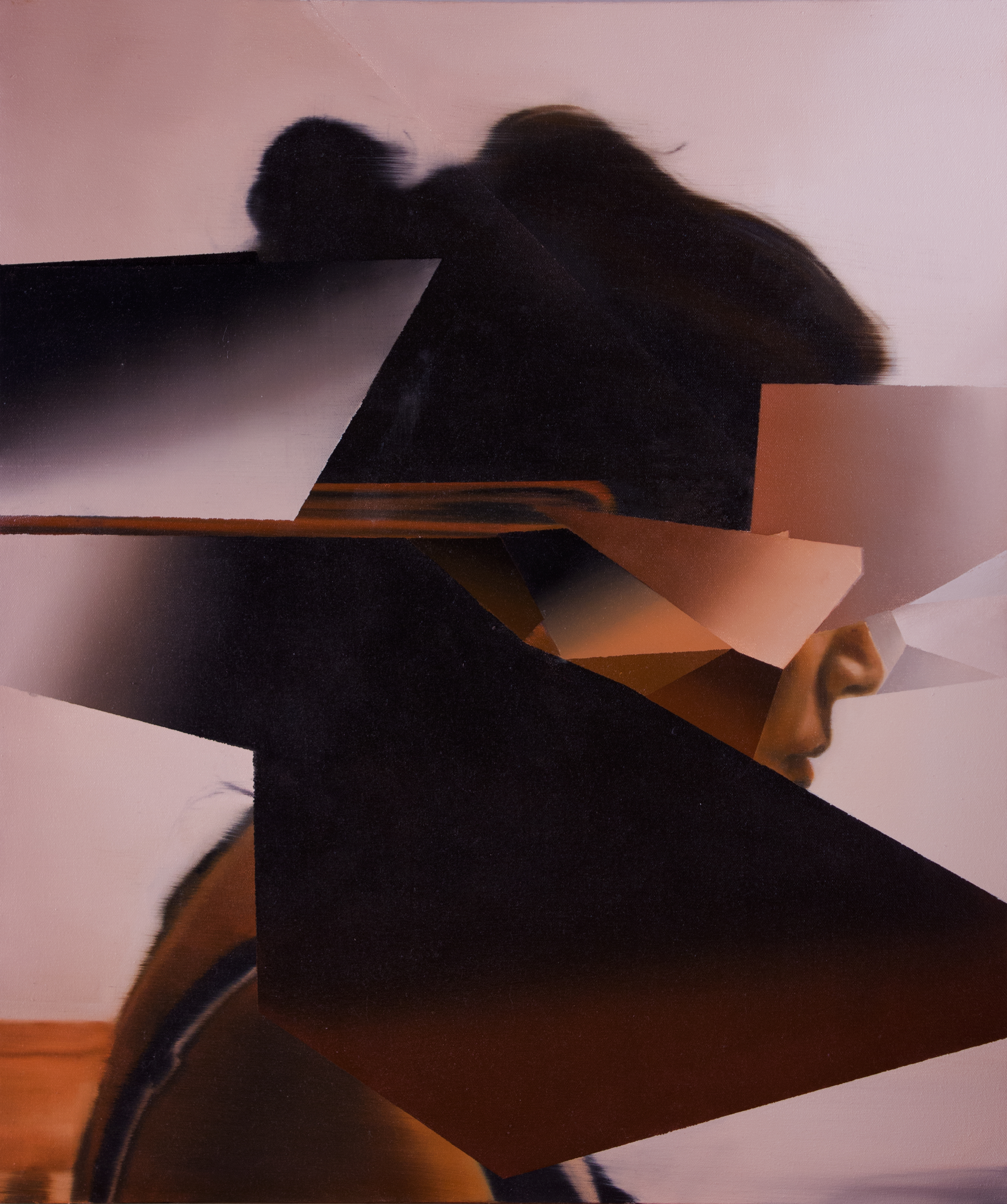 Plan B (étude), 2015, huile sur toile, 76,2 x 63,5 cm