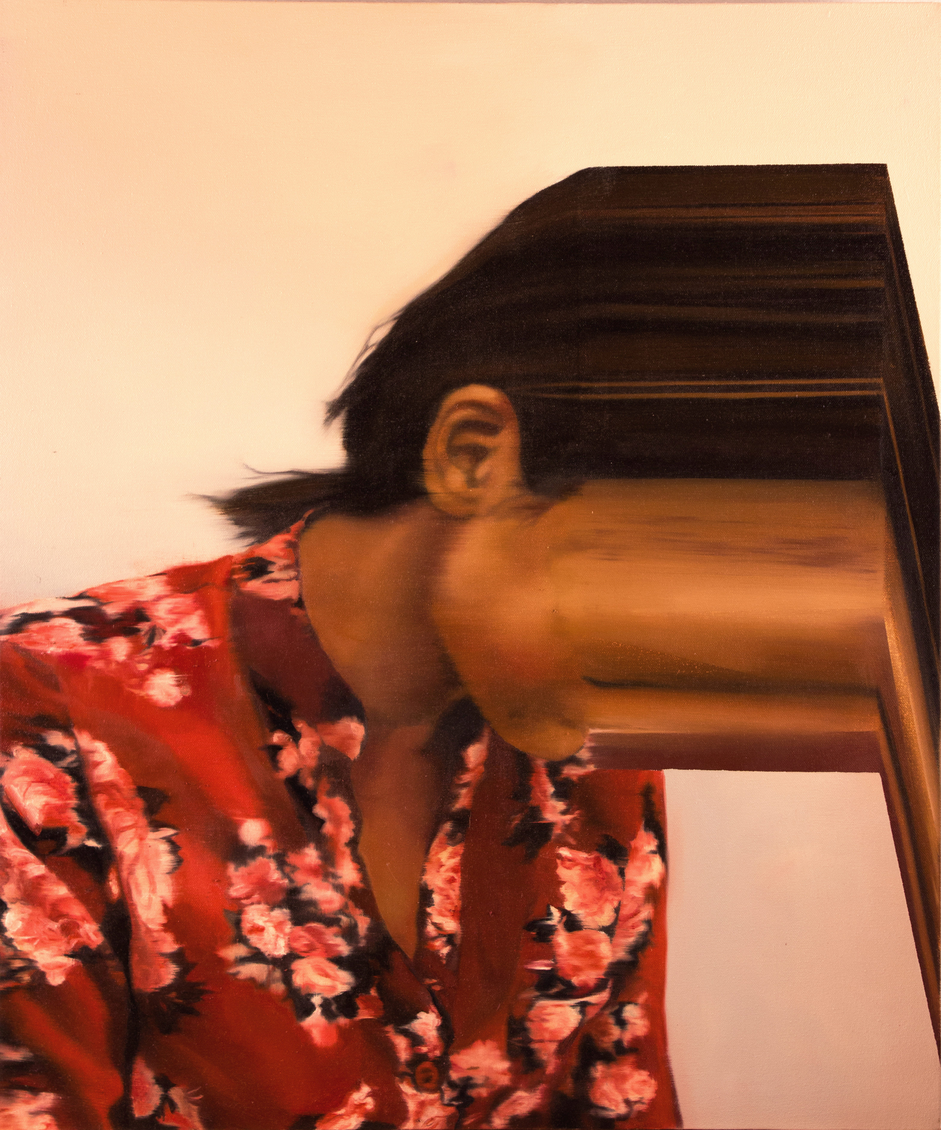 Concentration (étude), 2015, huile sur toile, 76,2 x 63,5 cm