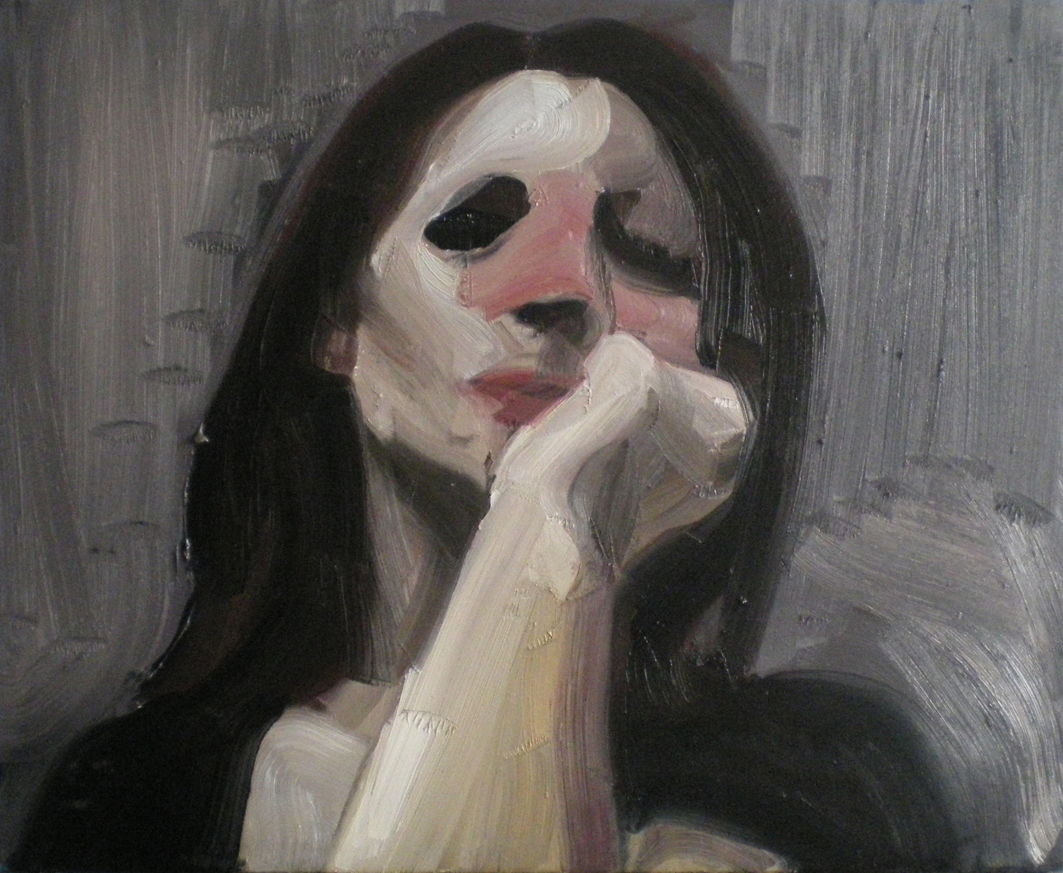 Passante, 2010, huile sur toile, dimensions perdues