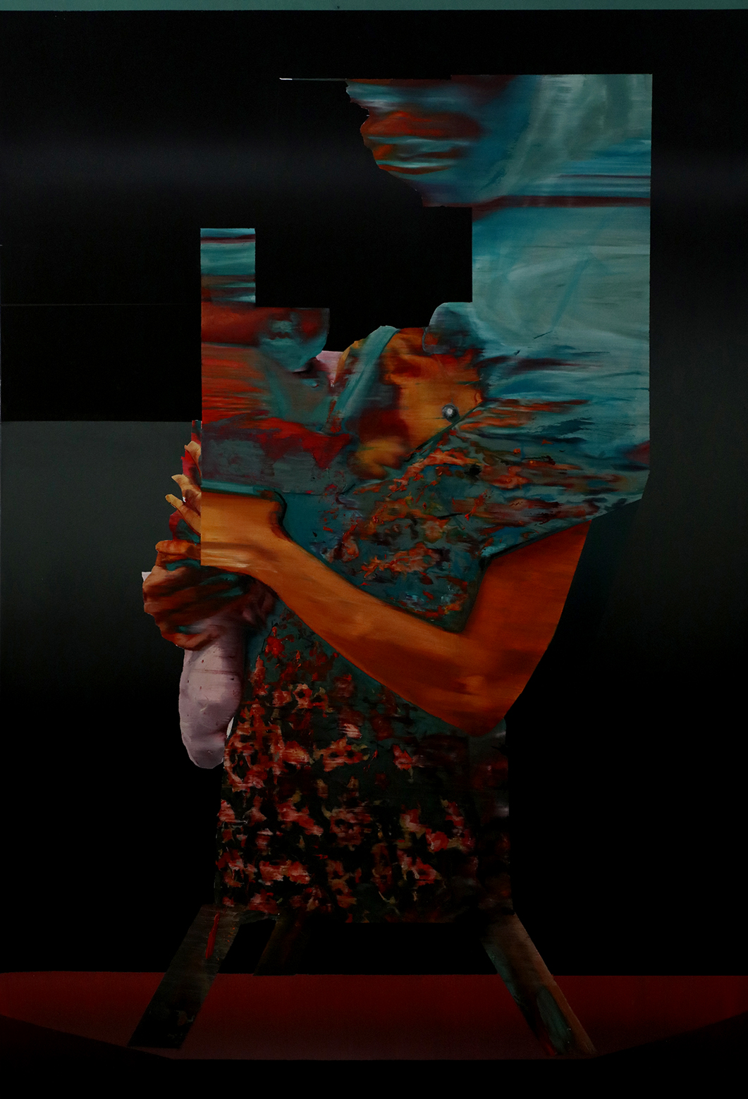 Objet K16 # I87, 2019, huile sur toile, 144 x 100 cm