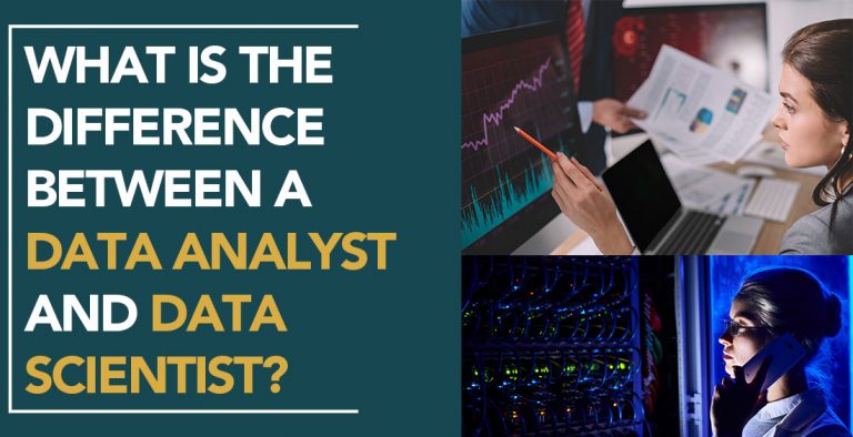 What is the difference between a data analyst and data scientist?