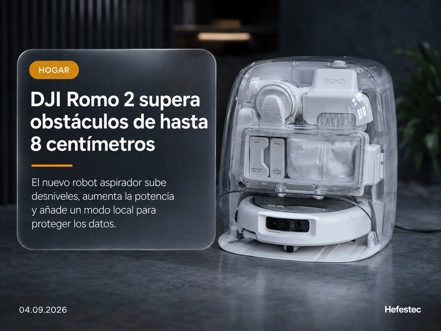 DJI Romo 2 con base de limpieza